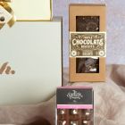 Close up of products in Heavenly Chocolate Hamper, a luxury gift hamper at hampers.com