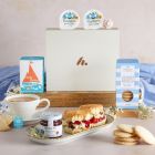 Close up of products in Cream Tea Hamper For One, a luxury gift hamper at hampers.com