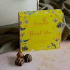 Close up of products in Thank You Prosecco & Chocolates Gift , a luxury gift hamper at hampers.com