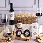 Main image of Cheese and Wine hamper, a luxury gift hamper from hampers.com UK
