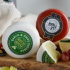 Close up of products in The Cheese Lovers Hamper, a luxury gift hampers from hampers.com UK