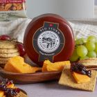 Close up of products in Cheese and Nibbles Gift, a luxury gift hamper from hampers.com UK