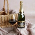 Close up of products in Luxury Champagne & Red Wine Hamper, a luxury gift hamper at hampers.com