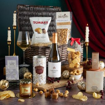 Main image of The Luxury Let it Snow Christmas Hamper, a luxury Christmas gift hamper at hampers.com UK