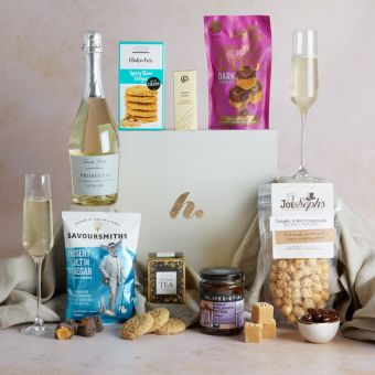 Main Sweet & Savoury Delights With Prosecco, a luxury gift hamper at hampers.com