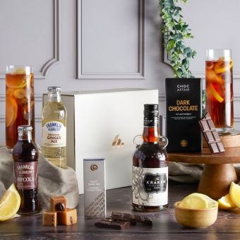 Main Kraken Spiced Rum & Chocolate Gift, a luxury gift hamper at hampers.com