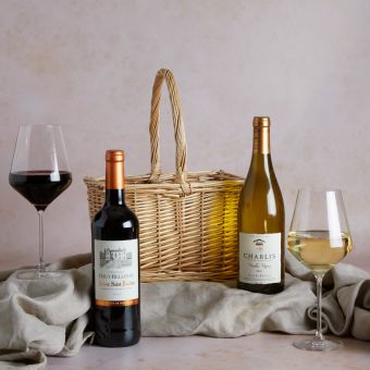 Main Premium Mixed Wine Duo, a luxury gift hamper at hampers.com