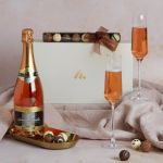 Champagne Rosé & Belgian Truffles Hamper