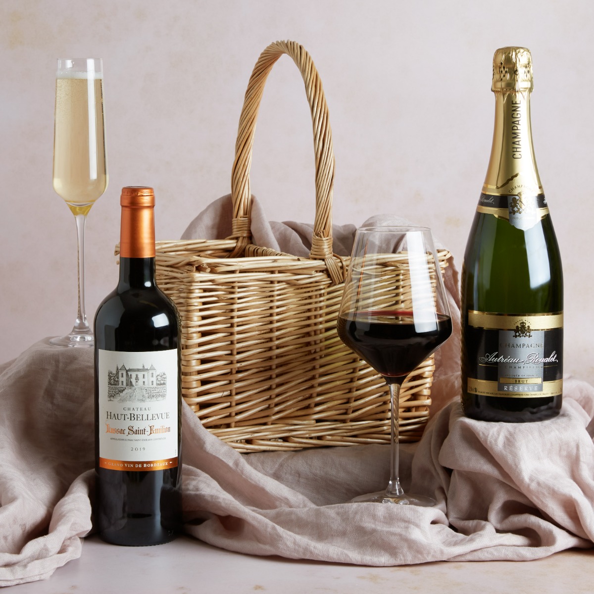 Luxury Champagne & Red Wine Hamper Wine Gifts UK Hampers.com