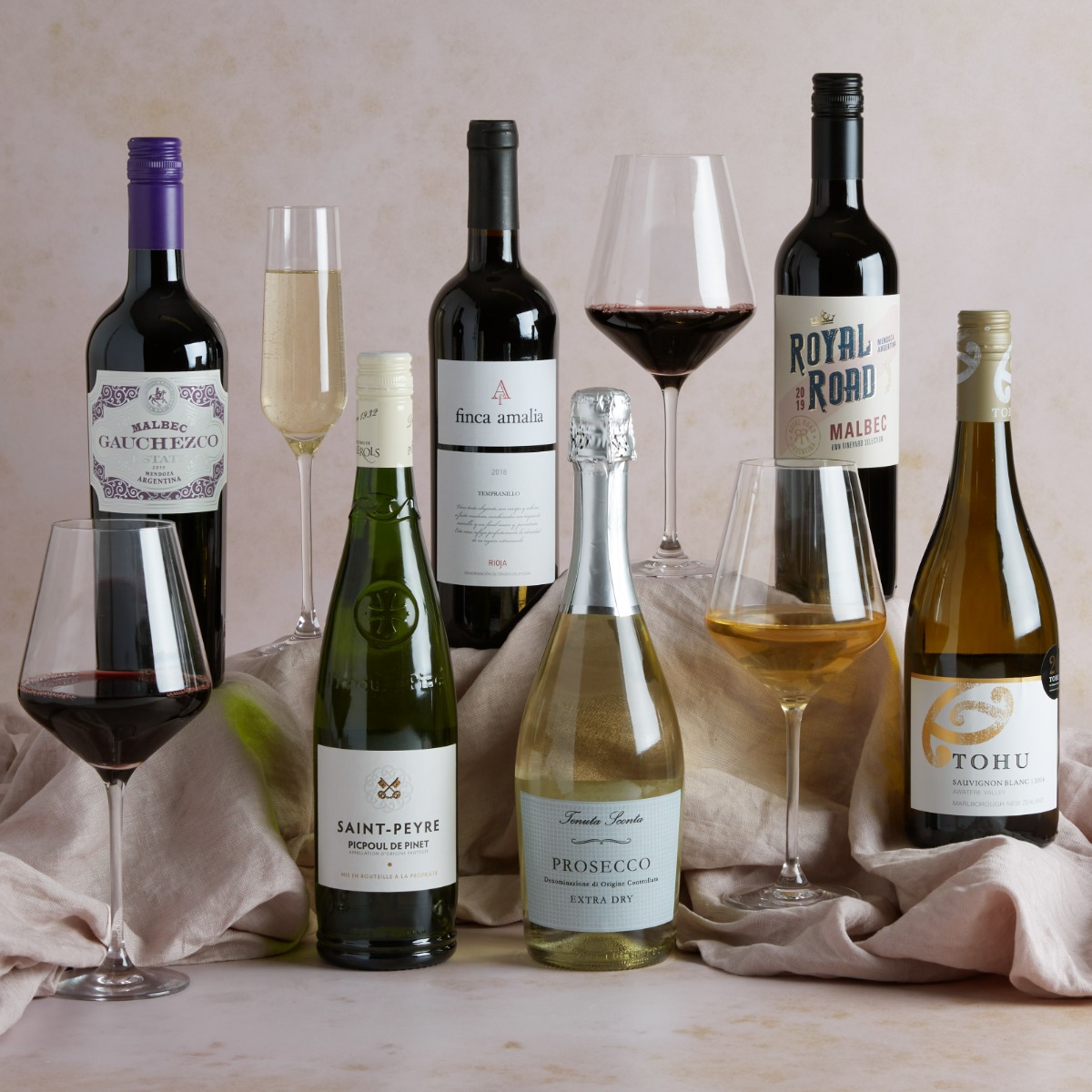 Connoisseur Six-Bottle Wine Case Mixed Wine Cases UK Hampers.com