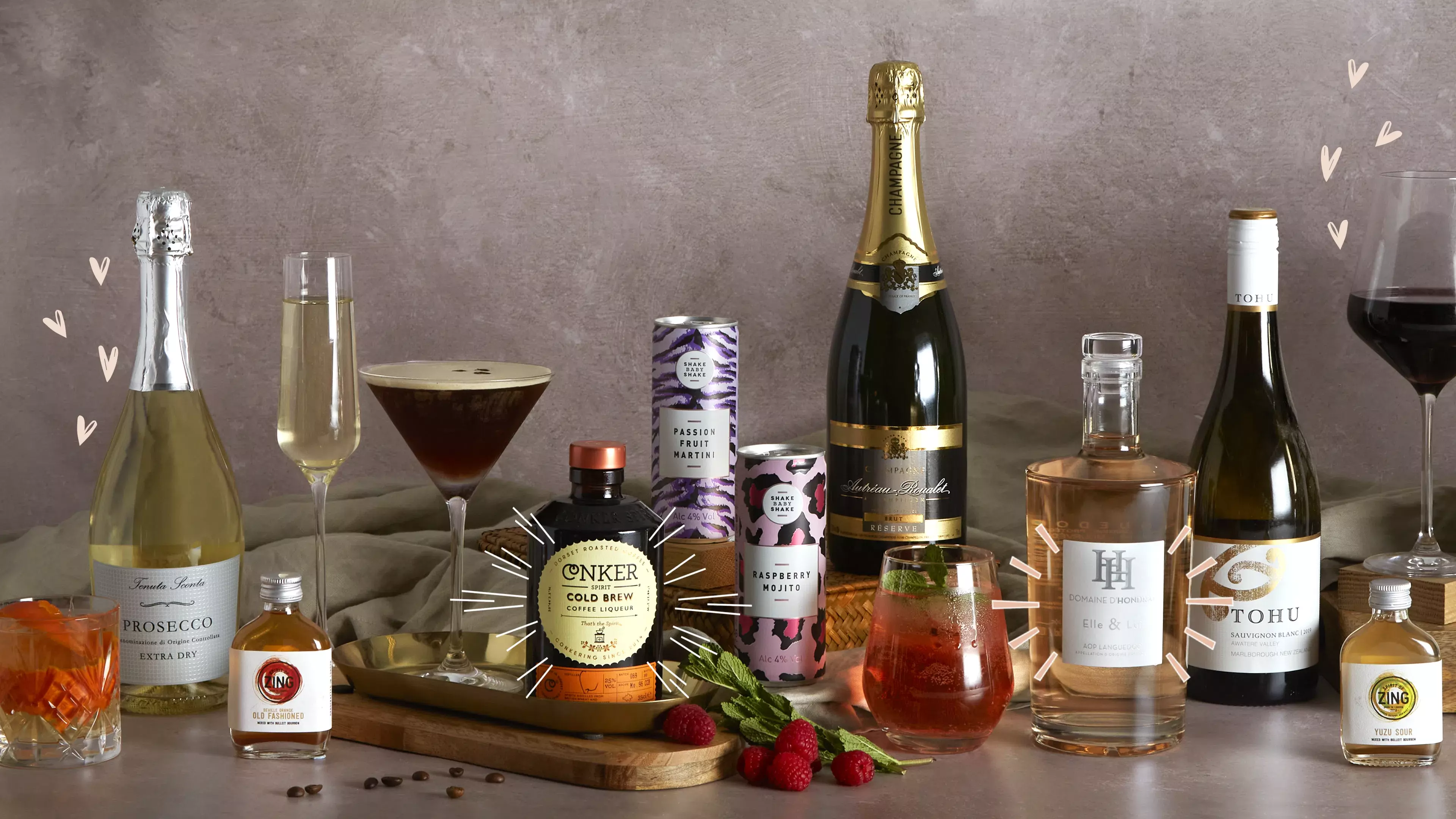 Discover Fizz, Wine and Cocktail Hampers for Mother's Day