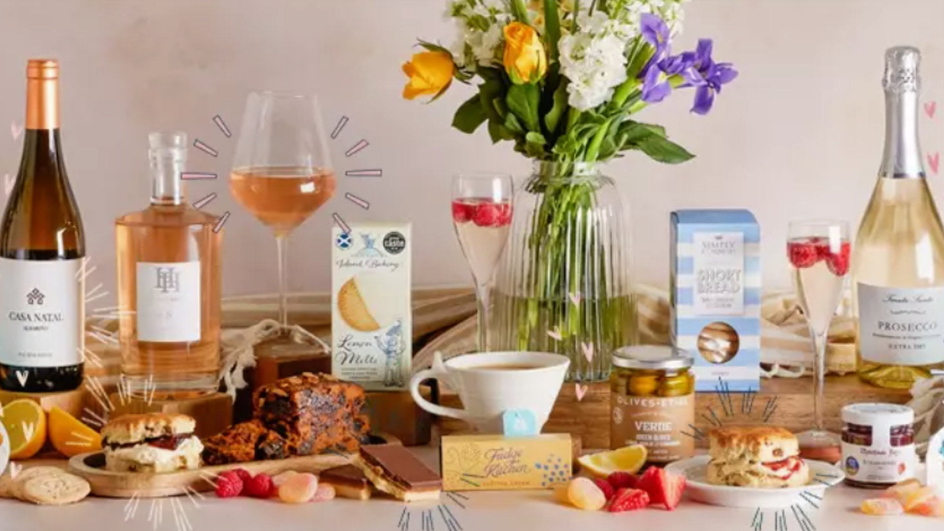 Mother's Day hamper contents and ideas for afternoon cream tea