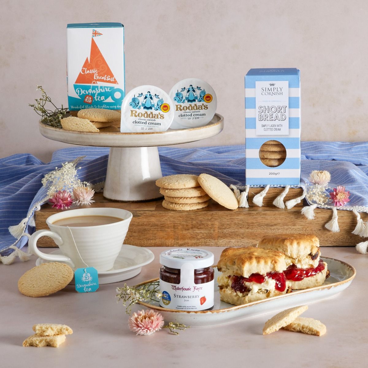  Cream Tea Hamper For One as a gift for Mother's Day